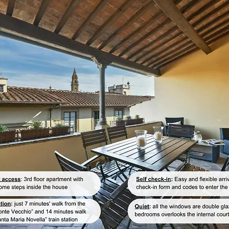 Buonarroti Big Apartment With Terrace In Oltrarno Florença Exterior foto