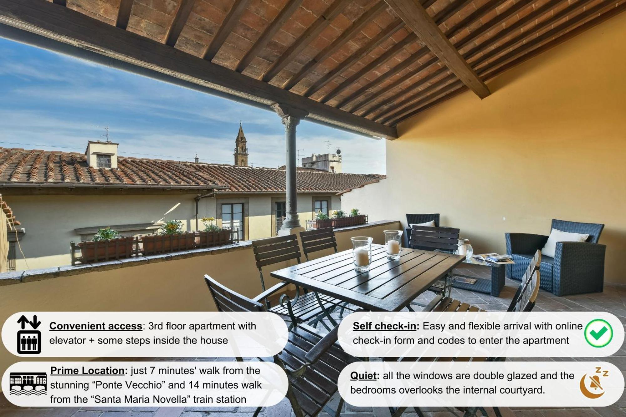 Buonarroti Big With Terrace In Oltrarno Apartamento Florença